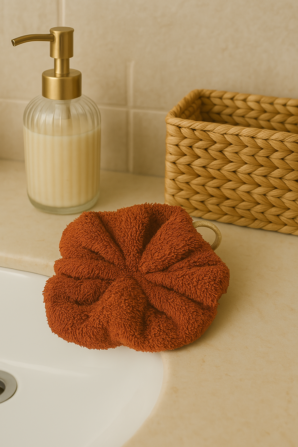 Fleurs de douche lavable